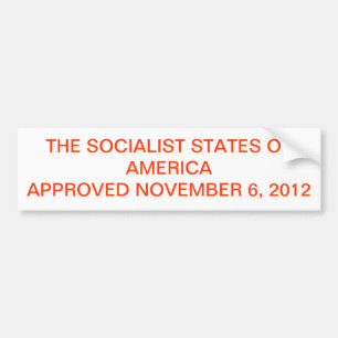 2012 ELECTION RESULTS AS CONSERVATIVES SEE IT BUMPER STICKER