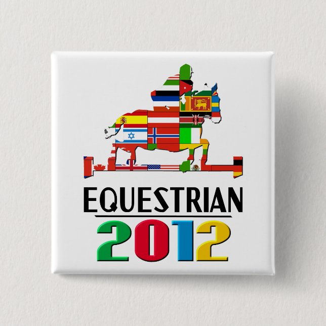 2012: Equestrian 15 Cm Square Badge (Front)