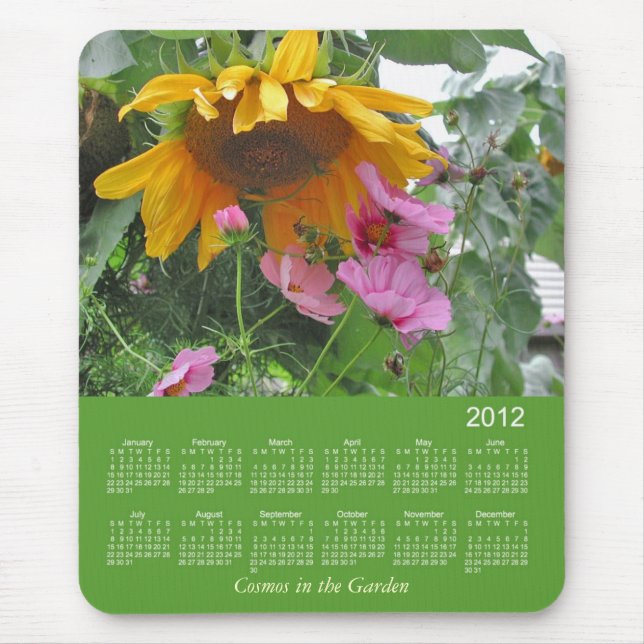 2012 Floral Calendar Mouse Mat (Front)