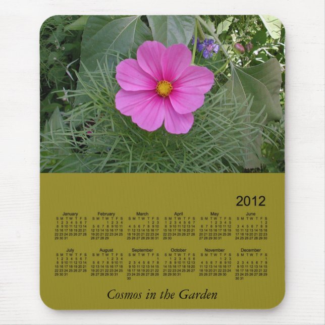 2012 Floral Calendar Mouse Mat (Front)