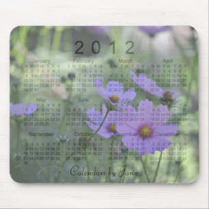 2012 Floral Calendar Mouse Mat