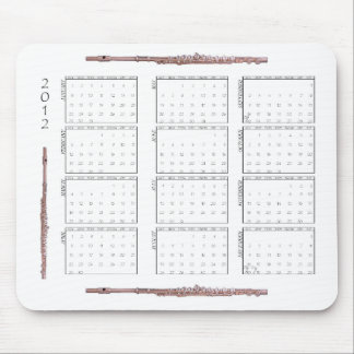2012 Flute Calendar Mouse Mat