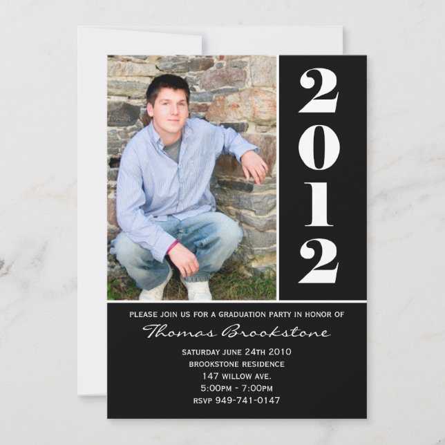 2012 Graduation Announcement SCROLL DOWN for 2013 (Front)