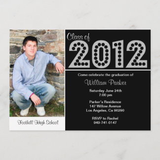 2012 Graduation Black Silver SCROLL DOWN for 2013 Invitation