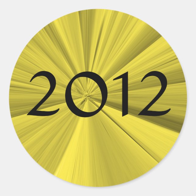2012 Graduation Classic Round Sticker (Front)