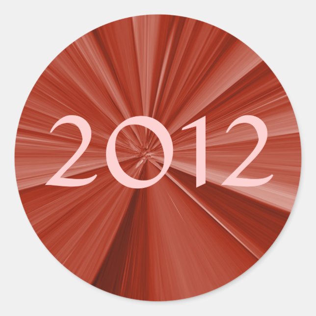 2012 Graduation Classic Round Sticker (Front)