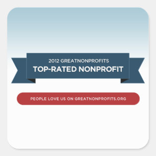 2012 GreatNonprofits Top-Rated Award Stickers
