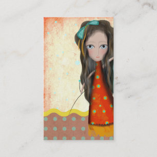 2012 illustration Doll texture Business Card