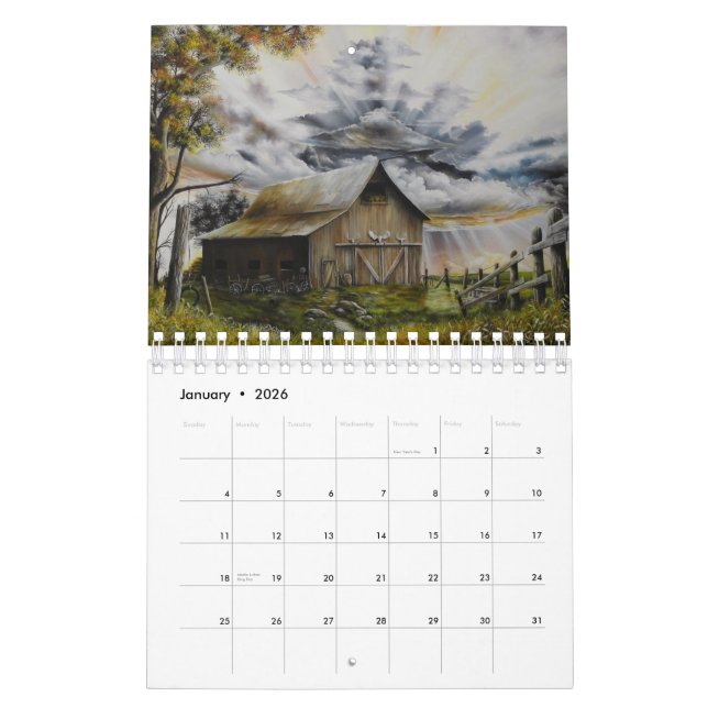 2012 Landscape and Wildlife Art by David  E Paul Calendar (Jan 2026)