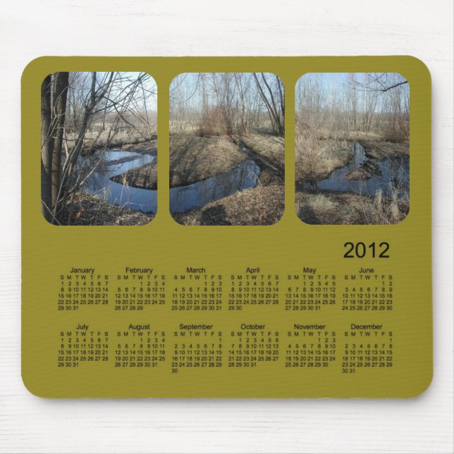 2012 Landscape Calendar Mouse Mat (Front)