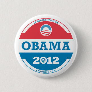 2012 Obama Logo 6 Cm Round Badge