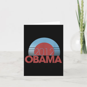 2012 Obama Retro Vintage Card