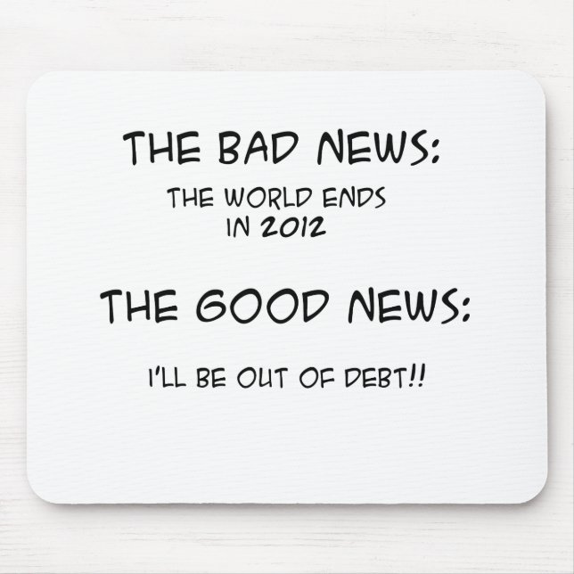 2012 Out of Debt Mouse Mat (Front)