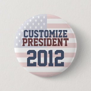 2012 Presidential Election Customisable Button