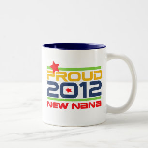 2012 Proud Nana T-shirts and Gifts Two-Tone Coffee Mug
