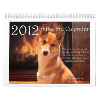 2012 Shiba Inu Calendar