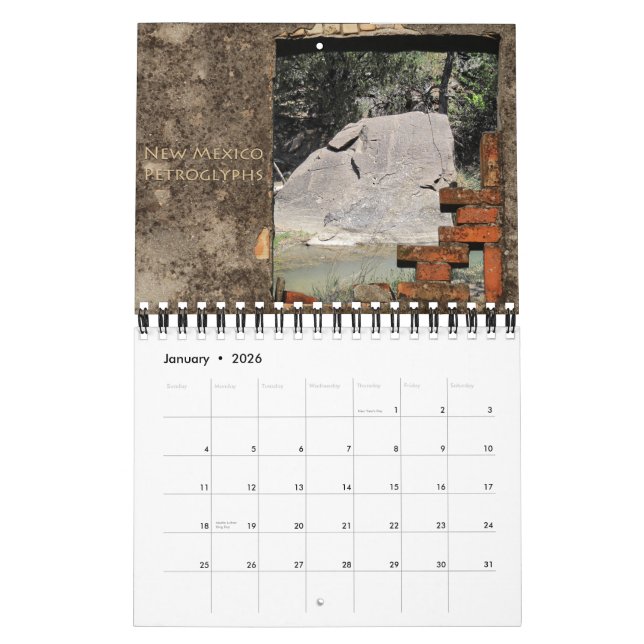 2012 Southwest New Mexico Petroglyphs Calendar (Jan 2026)
