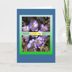 2012 Vernal Equinox crocus Card