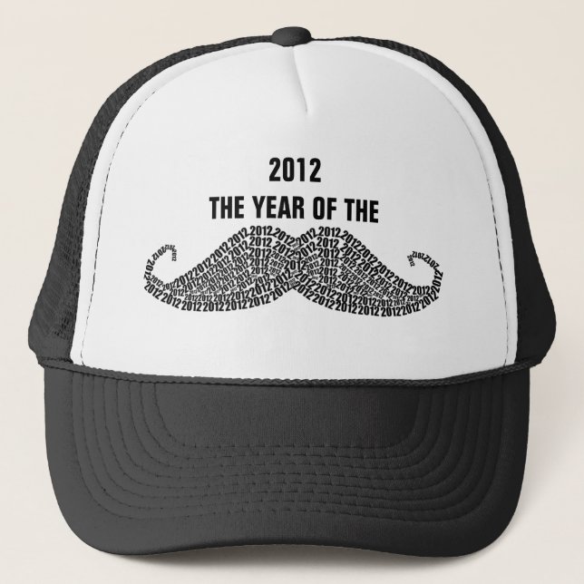 2012 Year of The Moustache Trucker Hat (Front)