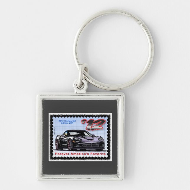 2012 Z06 Centennial Edition Corvette Key Ring (Front)