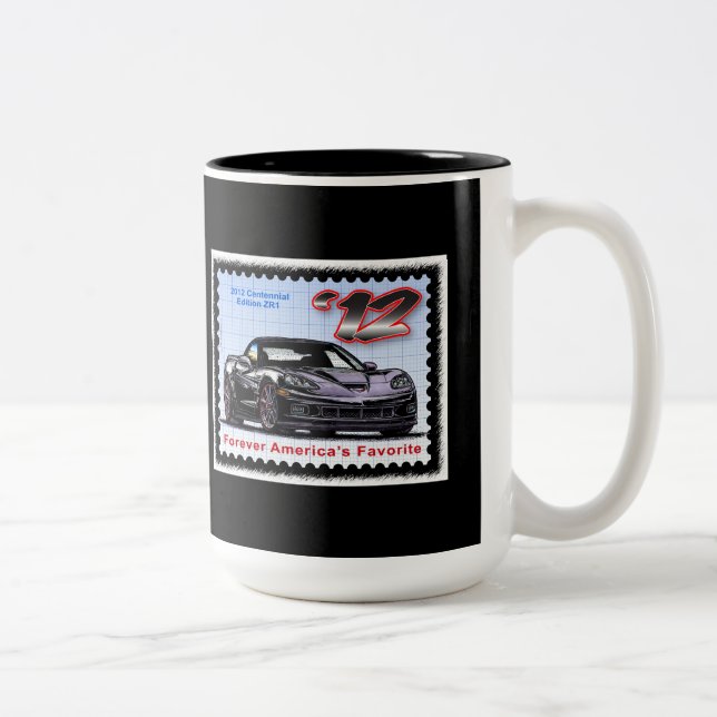 2012 Z06 Centennial Edition Corvette Two-Tone Coffee Mug (Right)