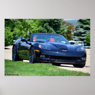 2013 60th Anniversary C6 Corvette 427 convertible Poster