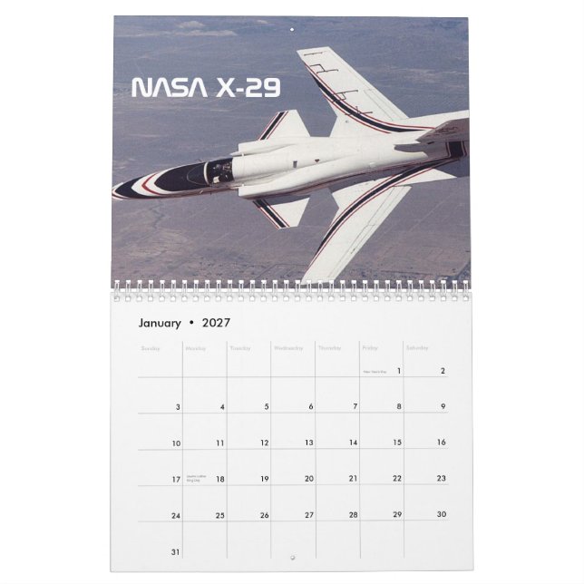2013 AIRPLANE calendar - HAPPY NEW YEAR! (Jan 2027)