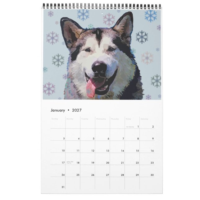 2013 Big Dogs Calendar (Jan 2027)
