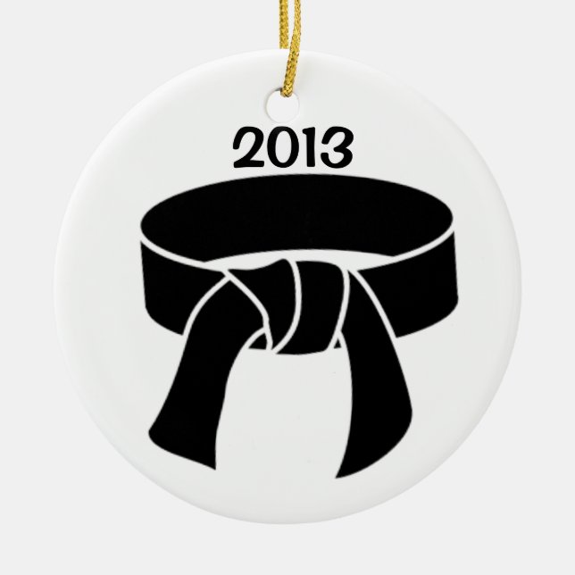 2013 Black Belt Ornament (Front)