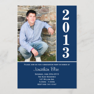 2013 Blue Graduation Announcement