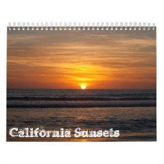 2013 Calendar - California Sunsets