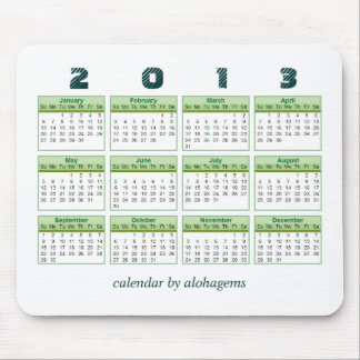 2013 Calendar Mousepad