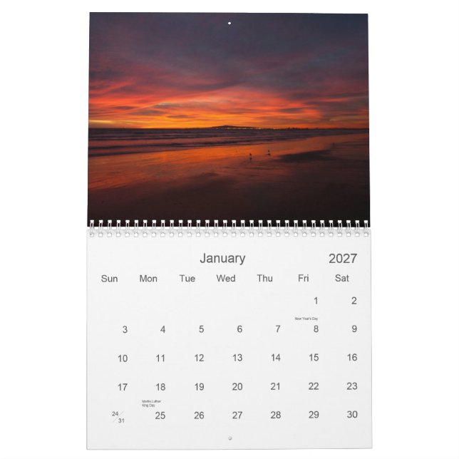 2013 Calendar - Sights of California (Jan 2027)