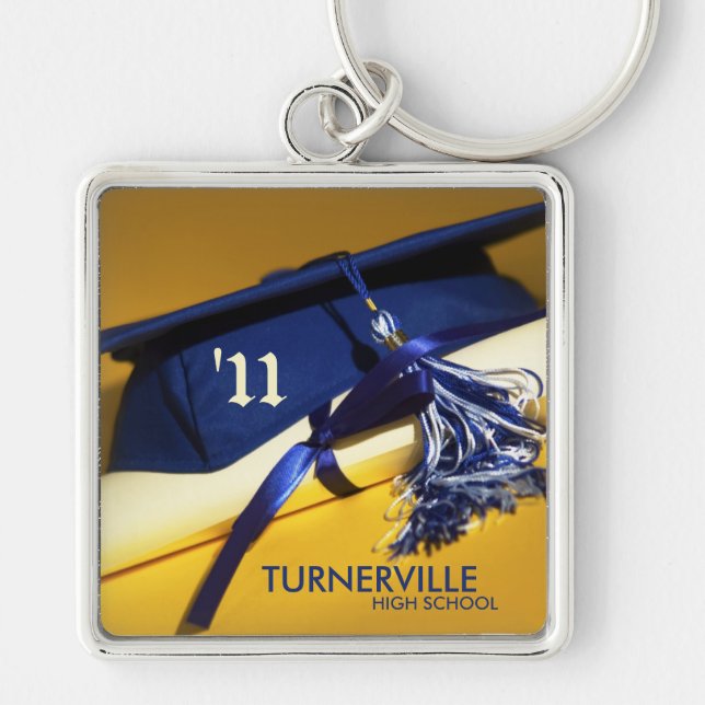 2013 Cap and Tassel Graduation Keychain Gift (Front)