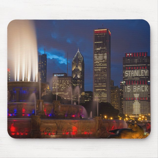 2013 Chicago Blackhawks Skyline Mouse Mat (Front)