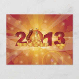 2013 Chinese New Year Snake Postcard