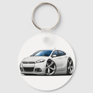 2013 Dodge Dart White Car Key Ring