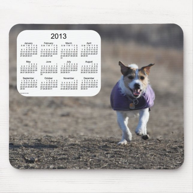 2013 Dog Calendar Mouse Mat (Front)
