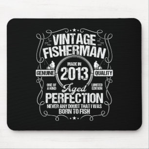 2013 Fishing Birthday For Fisherman 2013 Year Born Mouse Mat