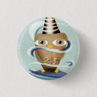 2013 HAPPY NEW YEAR BROOCH 3 CM ROUND BADGE