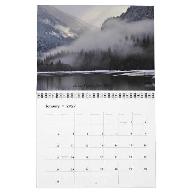 2013 Landscape Calendar (Jan 2027)