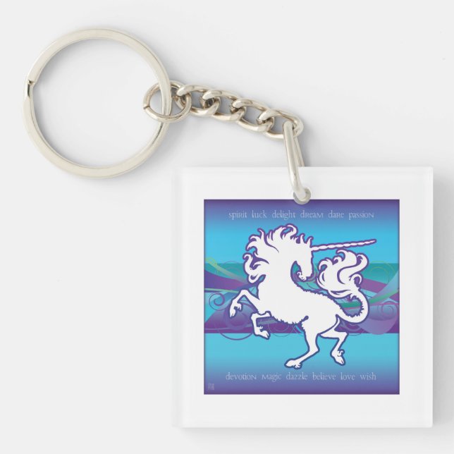 2013 Mink Gizmo Inspirational Unicorn Keychain (Front)