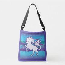 2013 Mink Tote Inspirational Unicorn Crossbody Bag