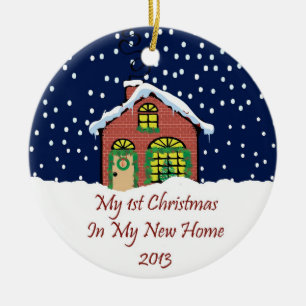 2013 My New Home Christmas Ceramic Tree Decoration