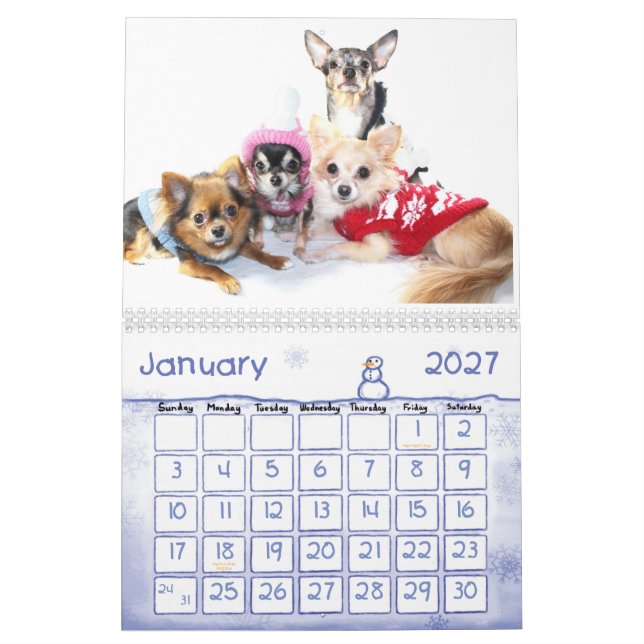 2013  Obsessive Chihuahua Disorder Calendar (Jan 2027)