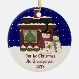2013 Our 1st Christmas As Grandparents Ceramic Tree Decoration