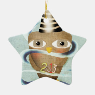 2013 Owl Ceramic Tree Decoration