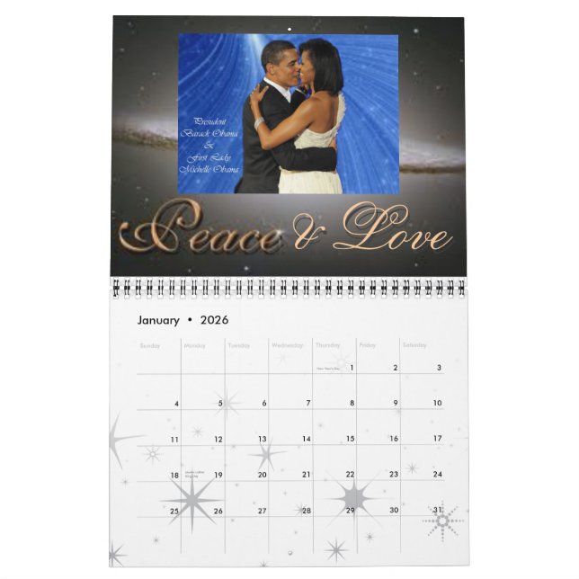 2013 Presidential Calendar (Jan 2026)