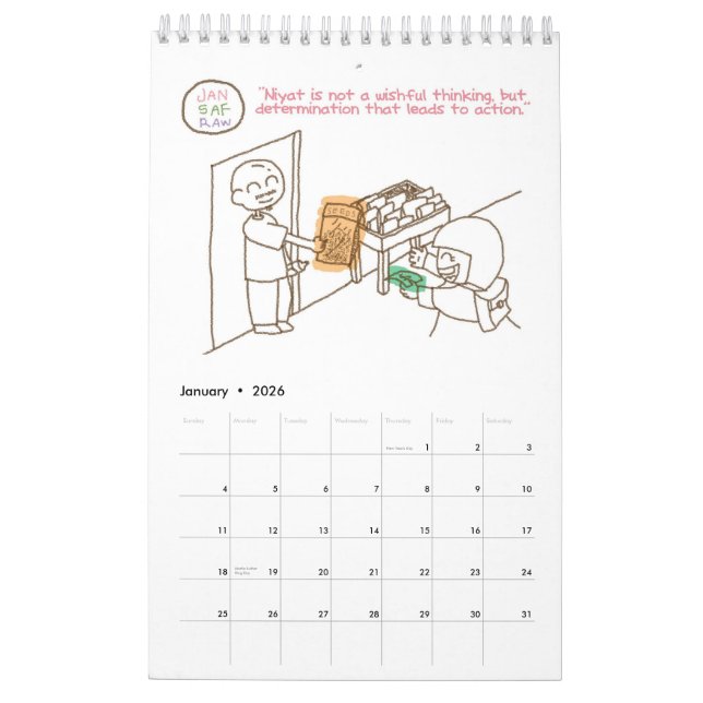 2013 SpreadSalam Calendar (Jan 2026)