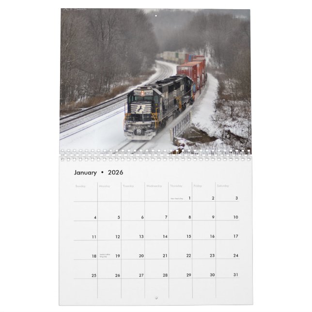 2013 Trains of Pennsylvania Calendar (Jan 2026)